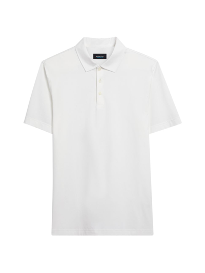 Shop Bugatchi Men's Ooohcotton Tech Victor Polo Shirt In White