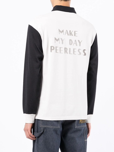 Visvim Logo-print Half-zip Sweatshirt In Weiss