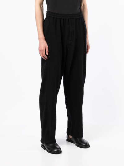 Shop Undercover Knitted Track Pants In Schwarz