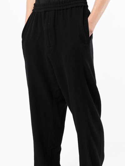 Shop Undercover Knitted Track Pants In Schwarz