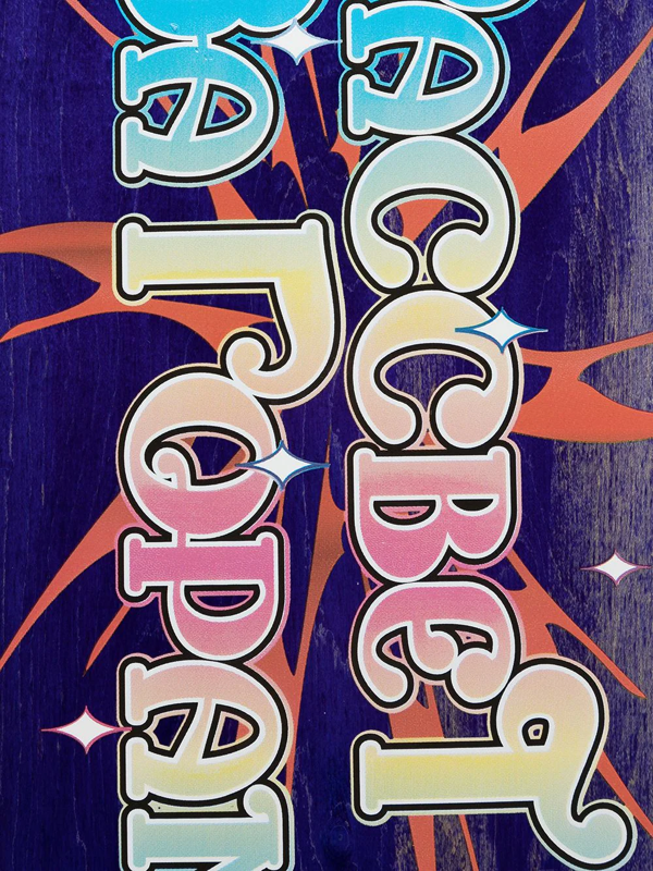 PACCBET logo-print wood skateboard deck - Blue