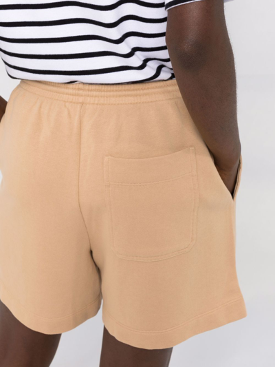 Shop Vince Straight-leg Track Shorts In Nude