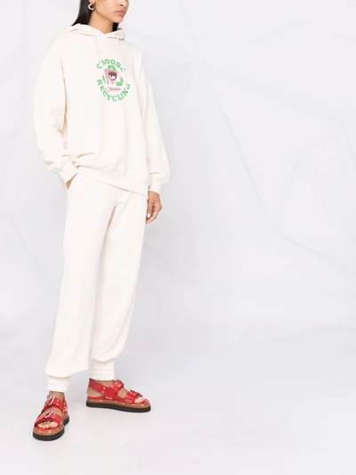 Chiara Ferragni Eye-motif Hoodie In Nude