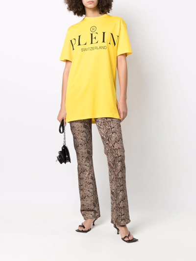 PHILIPP PLEIN LOGO-PRINT COTTON T-SHIRT 