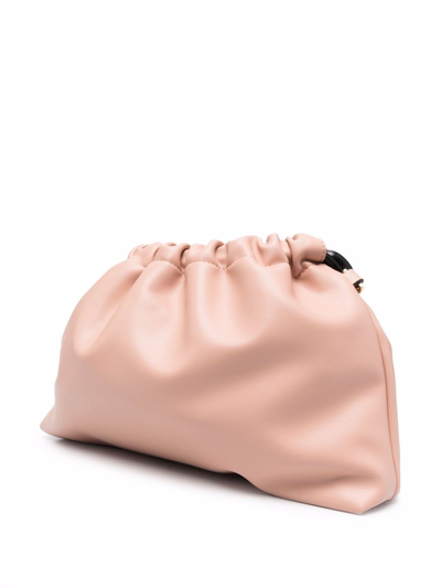 N°21 Logo-plaque Drawstring Clutch Bag In Neutrals