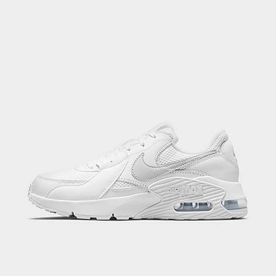 Shop Nike Women's Air Max Excee Casual Shoes In White/silver/pure Platinum