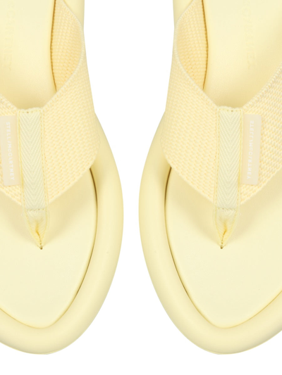 Shop Stella Mccartney Air Slide Thong Sandals In Yellow