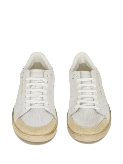 Shop Saint Laurent Court Classic Low-top Sneakers In White