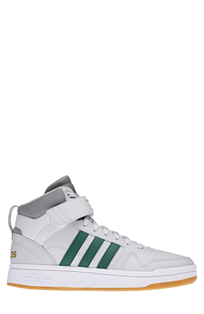 Shop Adidas Originals Postmove Mid Sneaker In Grey One/green/white