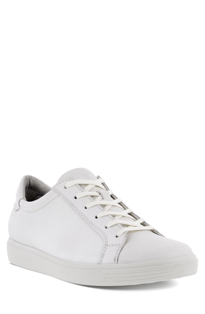 Shop Ecco Soft Classic Leather Sneaker In White
