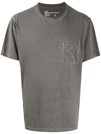 Maharishi Acid-wash Cotton T-shirt In Grey