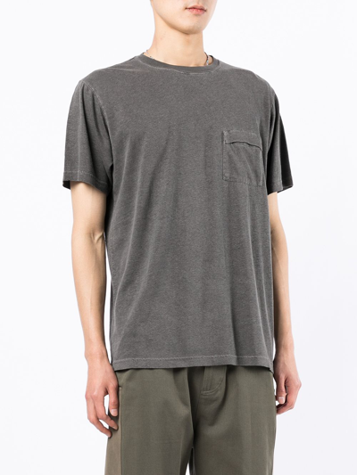 Maharishi Acid-wash Cotton T-shirt In Grey