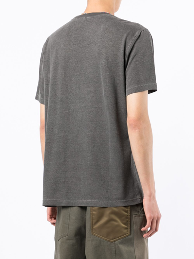 Maharishi Acid-wash Cotton T-shirt In Grey