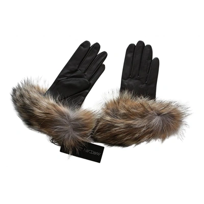 Pre-owned Marc Cain Leather Gloves In Brown