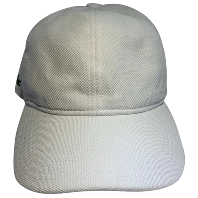 Pre-owned Lacoste Hat In White