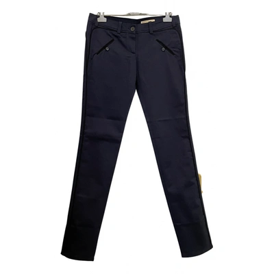 Pre-owned Balenciaga Straight Pants In Navy