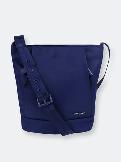 Shop Hedgren Helia Sustainably Made Bucket Bag Black In Blue