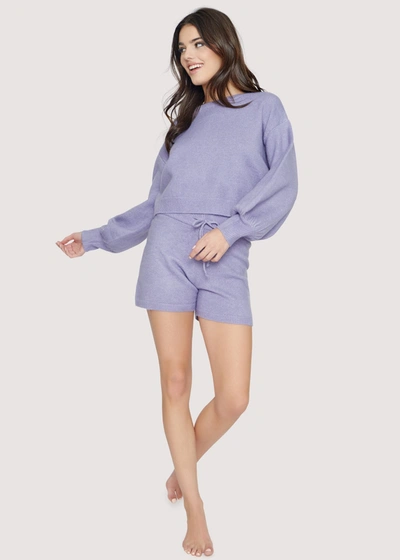 Shop Lost + Wander Bed & Breakfast Shorts In Purple