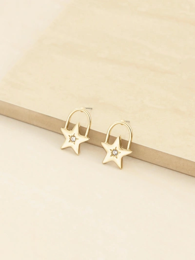 Shop Ettika Star Power 18k Gold Plated Earrings In Yellow