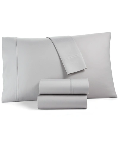 Shop Tranquil Home Willow 1200-thread Count 4-pc. King Sheet Set, Created For Macy's In Light Grey