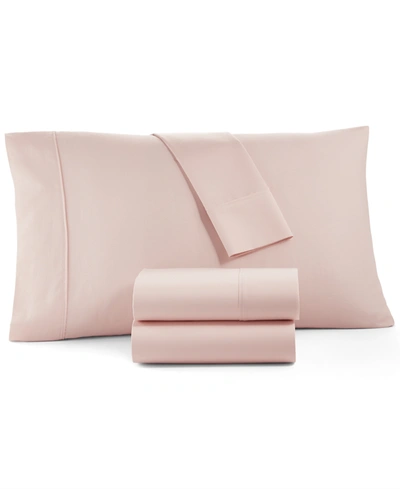 Shop Tranquil Home Willow 1200-thread Count 4-pc. Queen Sheet Set, Created For Macy's In Blush