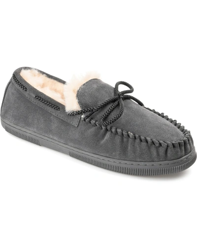 Shop Territory Men's Meander Moccasin Slippers In Gray