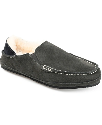 Shop Territory Men's Solace Fold-down Heel Moccasin Slippers In Gray