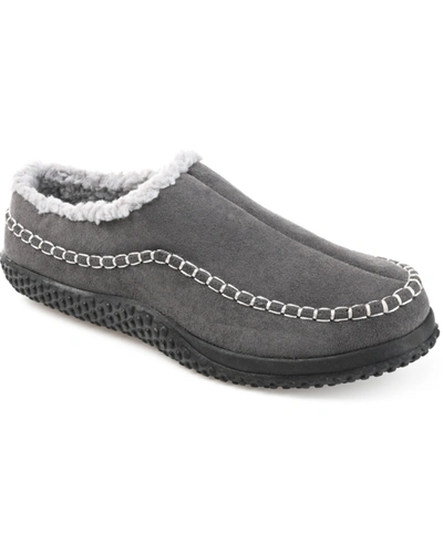 Shop Vance Co. Men's Godwin Moccasin Clog Slippers In Gray
