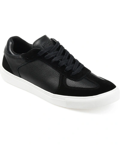 Shop Thomas & Vine Men's Gambit Casual Leather Sneakers In Black