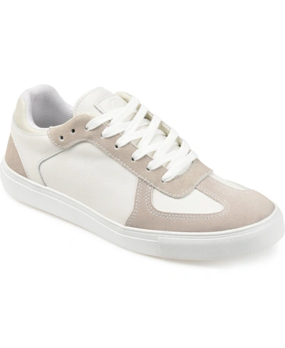 Shop Thomas & Vine Men's Gambit Casual Leather Sneakers In White