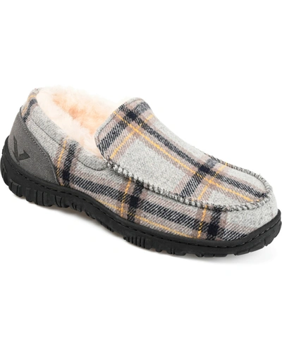 Shop Territory Men's Ember Moccasin Slippers In Gray