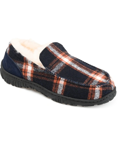 Shop Territory Men's Ember Moccasin Slippers In Blue