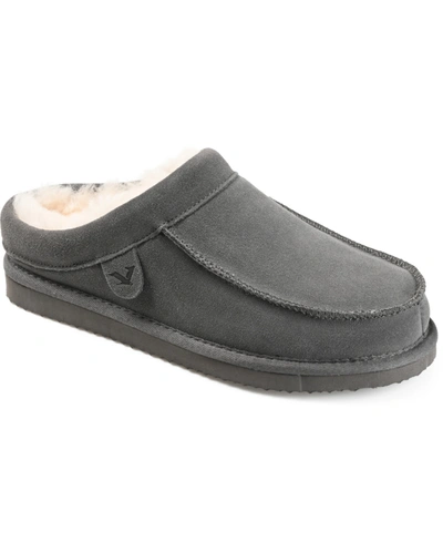 Shop Territory Men's Oasis Moccasin Clog Slippers In Gray