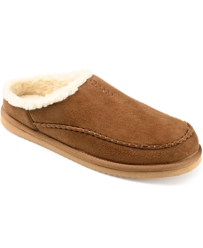 Shop Vance Co. Men's Lavell Moccasin Clog Slippers In Tan