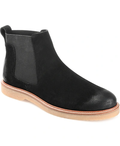 Shop Thomas & Vine Men's Cedric Plain Toe Chelsea Boot In Black