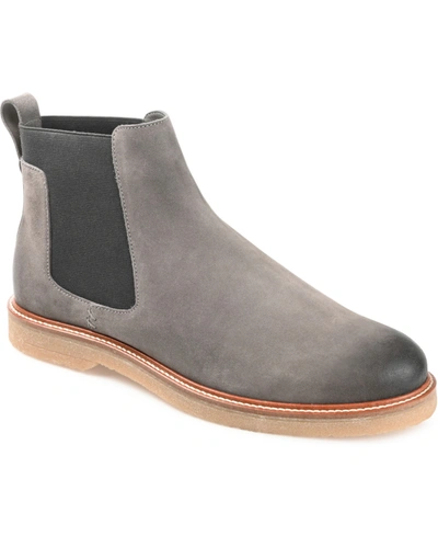 Shop Thomas & Vine Men's Cedric Plain Toe Chelsea Boot In Gray