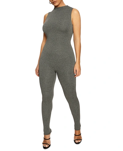 Shop Naked Wardrobe The Nw Sleeveless Jumpsuit In Charcoal