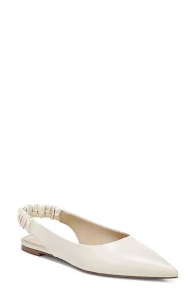 Shop Sam Edelman Whitney Pointed Toe Flat In Ivory