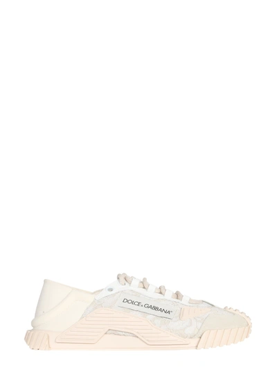 Shop Dolce & Gabbana Ns1 Slip-on Sneakers In Bianco