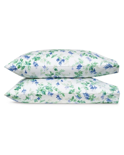Shop Matouk Garden Gate Standard Pillowcases - Pair In Azure