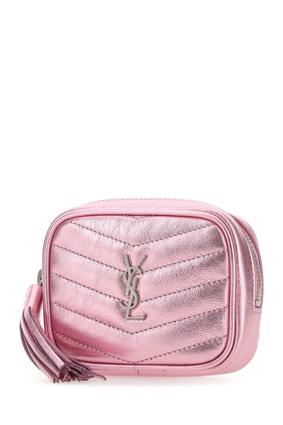 Shop Saint Laurent Pink Leather Baby Lou Belt Bag Pink  Donna 85