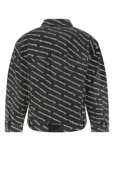 Alexander Wang Denim Jacket With All-over Logo