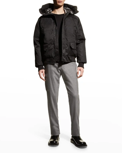 Shop Canada Goose Men's Chiliwack Bomber Jacket In Drifting Blk Ice