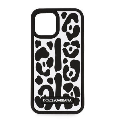 Shop Dolce & Gabbana Leopard Print Iphone 12/12 Pro Case In Multi