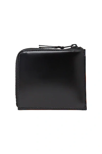Shop Comme Des Garçons 3/4 Zip Wallet In Black