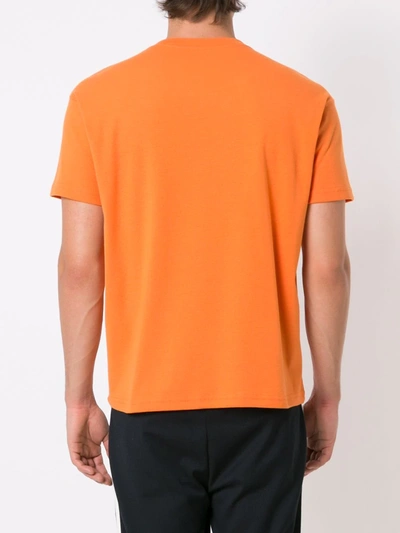 Shop Osklen Trident Cotton T-shirt In Orange