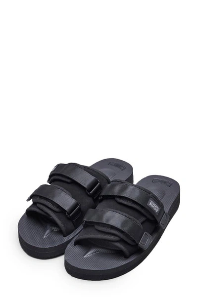Shop Suicoke Moto-vs Slide Sandal In Black