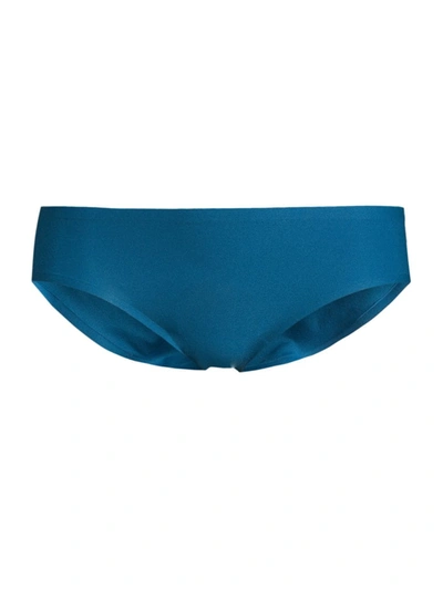 Shop Chantelle Soft Stretch Seamless Low Rise Bikini Briefs In Myrtle Blue