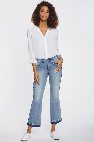 Shop Nydj Fiona Slim Flared Ankle Jeans In Blue