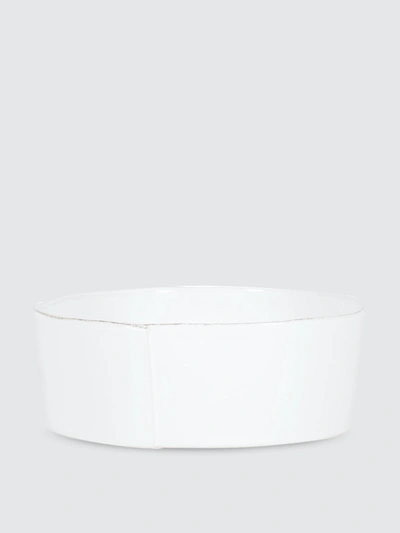 Shop Vietri Lastra Large Serving Bowl In White
